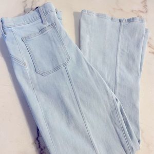 Veronica Beard Carson Light Blue Flare Jeans
